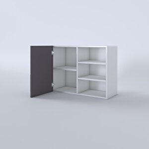 Kenzlife Hazır Mutfak Dolabı Tere60 Gri Mod2 60*080*32 Mebran Kapak Suntalam Gövde