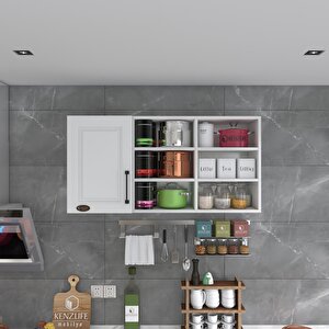 Hazır Mutfak Dolabı Pancar60 Byz Mod1 60*120*32 Mebran Kapak Suntalam Gövde Beyaz