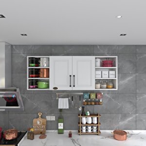 Hazır Mutfak Dolabı Domates90 Byz Mod1 90*160*32 Mebran Kapak Suntalam Gövde Beyaz