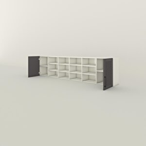 Kenzlife Hazır Mutfak Dolabı Kavun60 Gri Mod2 60*240*32 Mebran Kapak Suntalam Gövde