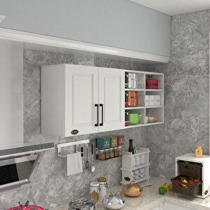 Hazır Mutfak Dolabı Zencefil90 Byz Mod1 90*160*32 Mebran Kapak Suntalam Gövde Beyaz