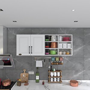 Hazır Mutfak Dolabı Zencefil90 Byz Mod1 90*160*32 Mebran Kapak Suntalam Gövde Beyaz