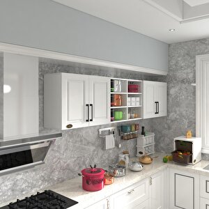 Hazır Mutfak Dolabı Bulgur60 Byz Mod1 60*240*32 Mebran Kapak Suntalam Gövde Beyaz
