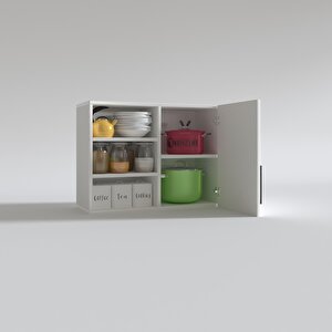 Hazır Mutfak Dolabı Roka60 Byz Mod1 60*080*32 Mebran Kapak Suntalam Gövde Beyaz