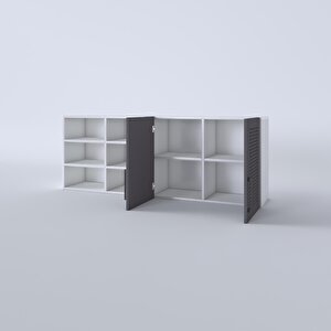 Kenzlife Hazır Mutfak Dolabı Patlıcan60 Gri Mod2 60*160*32 Mebran Kapak Suntalam Gövde