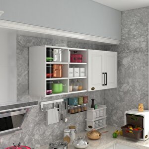 Hazır Mutfak Dolabı Patlıcan60 Byz Mod1 60*160*32 Mebran Kapak Suntalam Gövde Beyaz