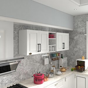 Hazır Mutfak Dolabı Fasulye60 Byz Mod1 60*200*32 Mebran Kapak Suntalam Gövde Beyaz