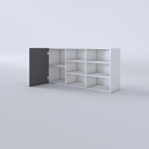 Kenzlife Hazır Mutfak Dolabı Pancar60 Gri Mod2 60*120*32 Mebran Kapak Suntalam Gövde