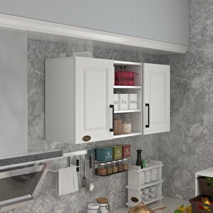 Hazır Mutfak Dolabı Pırasa60 Byz Mod1 60*120*32 Mebran Kapak Suntalam Gövde Beyaz