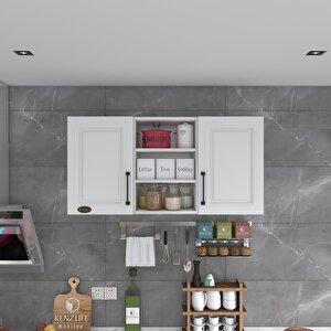 Hazır Mutfak Dolabı Pırasa60 Byz Mod1 60*120*32 Mebran Kapak Suntalam Gövde Beyaz