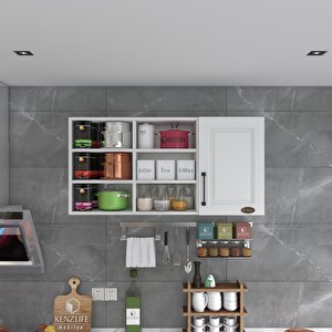 Hazır Mutfak Dolabı Nane60 Byz Mod1 60*120*32 Mebran Kapak Suntalam Gövde Beyaz