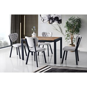 Lato Masa Ve Ri̇vone Sandalye Takimi, Atlanti̇k Çam, 120x74