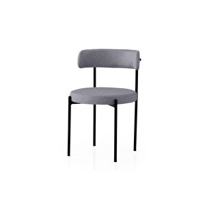 Li̇rona Masa, Rolls Metal Sandalye, Si̇s Gri̇, 180x90