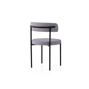 Li̇rona Masa, Rolls Metal Sandalye, Si̇s Gri̇, 180x90