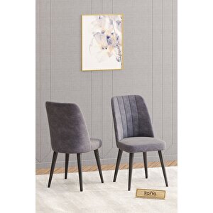 Will Beyaz 80x140 Sabit Mutfak Masası Yemek Masası Masa Sandalye Takımı 6 Gri Sandalye