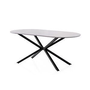 Li̇rona Masa, Arel Sandalye, Si̇s Gri̇, 180x90