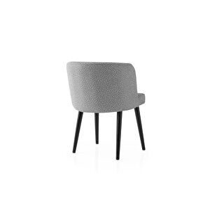 Li̇rona Masa, Arel Sandalye, Si̇s Gri̇, 180x90