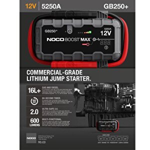 Noco Genius Gb250 12v 5250 Amper Lityum Akü Takviye + Powerbank + Led Lamba