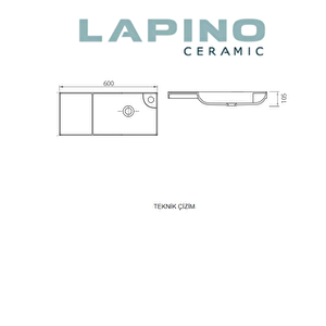 Esvit Lapino 2260 Ventidue Mobilya Uyumlu  Mini Lavabo