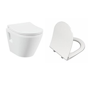Vitra İntegra Asma Klozet + Vitra Slim Duroplast Klozet Kapağı 7063l003-0850