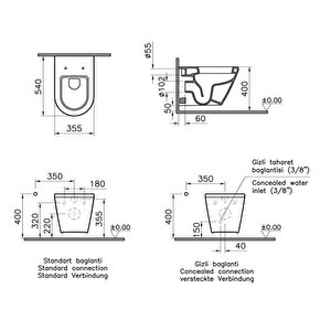 Vitra İntegra Asma Klozet + Vitra Slim Duroplast Klozet Kapağı 7063l003-0850
