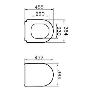 Vitra İntegra Rim-ex Kanalsız Asma Klozet + Vitra Slim Duroplast Klozet Kapağı + Gömme Rezervuar 7062l003-0850