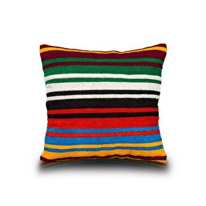 Vintage Kilimli Yastık Kılıfı Pllwsqr1112 - 42x42