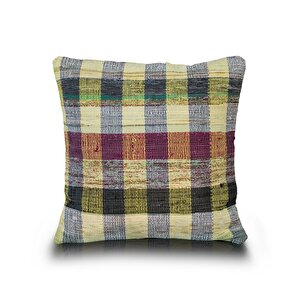 Vintage Kilimli Yastık Kılıfı Pllwsqr1129 - 42x42
