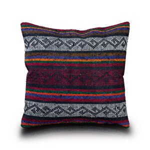 Vintage Kilimli Yastık Kılıfı Pllwsqr1146 - 42x42