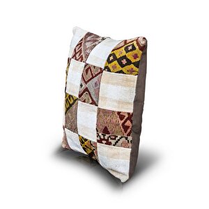 Vintage Kilimli Yastık Kılıfı Pllwsqr1142 - 42x42