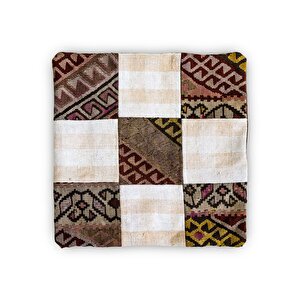 Vintage Kilimli Yastık Kılıfı Pllwsqr1128 - 42x42