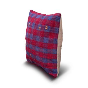 Vintage Kilimli Yastık Kılıfı Pllwsqr1139 - 42x42
