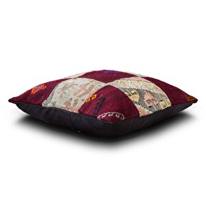 Vintage Kilimli Yastık Kılıfı Pllwsqr1135 - 42x42