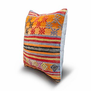 Vintage Kilimli Yastık Kılıfı Pllwsqr1360 - 40x40