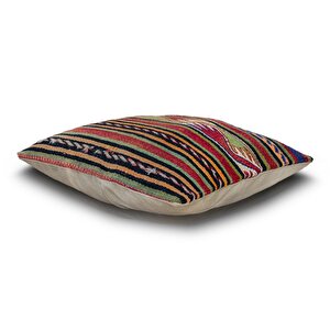 Vintage Kilimli Yastık Kılıfı Pllwsqr1164 - 42x42