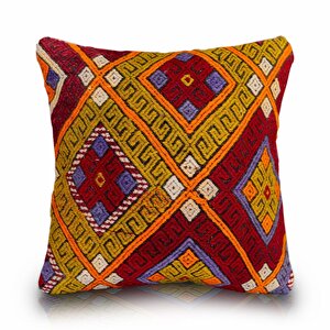 Vintage Kilimli Yastık Kılıfı Pllwsqr1393 - 40x40