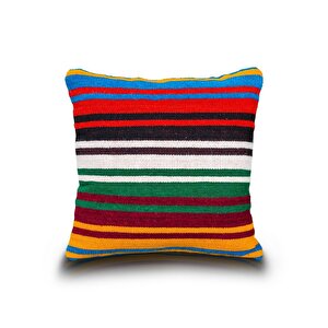 Vintage Kilimli Yastık Kılıfı Pllwsqr1113 - 42x42