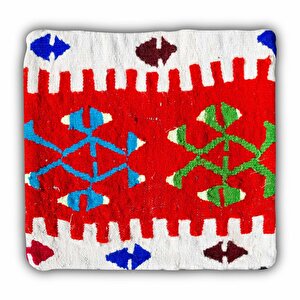 Vintage Kilimli Yastık Kılıfı Pllwsqr2508 - 40x40
