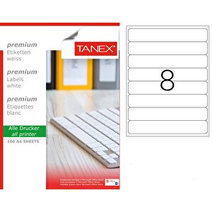 Tw-2108 Laser Etiket 100 Lü Paket