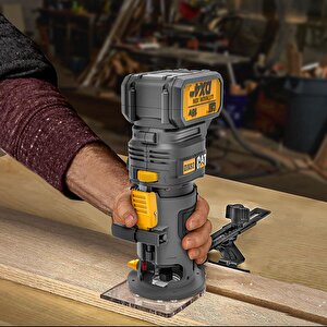 Cat Dx82b 18volt Şarjlı Kömürsüz 6mm Devir Ayarlı Profesyonel Avuç İçi El Frezesi Formika Tıraşlama (akü Dahil Değildir)