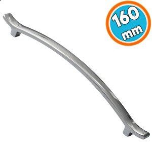 Merve (160 Mm - 16 Cm) Krom Renk Metal Kulp Çekmece Mobilya Mutfak Dolap Kulpları Dolabı Kulbu Kulpu