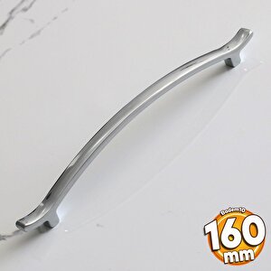 Merve (160 Mm - 16 Cm) Krom Renk Metal Kulp Çekmece Mobilya Mutfak Dolap Kulpları Dolabı Kulbu Kulpu