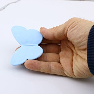 Plastik Kulp Mavi Mobilya Çoçuk Odası Kız Erkek Dolap Kapak Kulpu Dekoratif Çekmece Kulbu 1 Adet