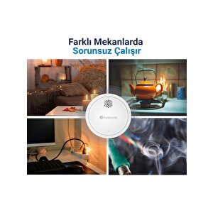 Hybrone Hy-sw1041-sd Hybrone Akıllı Duman Dedektörü Sesli Ve Görsel Uyarı Wi-fi