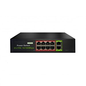 Uranium Poe-8002-96w 8 Port Poe + 2 Port 10/100 Uplınk Poe Switch