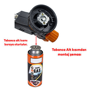 Çakmaklı Pürmüz Yedek Kartuşu Kamp Gazı 400 Ml Piknik Kamp Mangal Mutfak Ateş Tutuşturucu 2'li Set