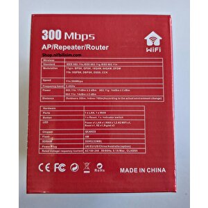Retro Rt-u10-300m 2.4ghz 300mbps Access Point Mod Repeater Mod Router Mod 3 Fonksiyonlu Menzil Genişletici