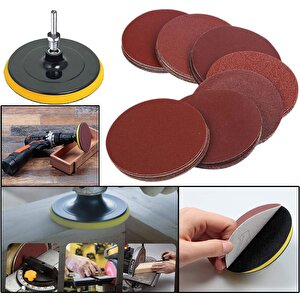 42 Parça 115 Mm Cırt Zımpara Seti + Matkap Aparatı