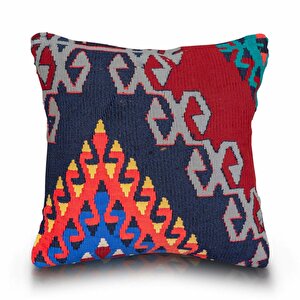 Vintage Kilimli Yastık Kılıfı Pllwsqr1436 - 40x40