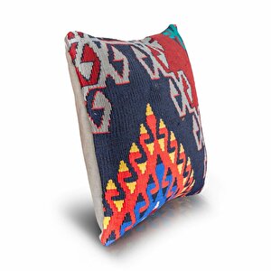 Vintage Kilimli Yastık Kılıfı Pllwsqr1436 - 40x40